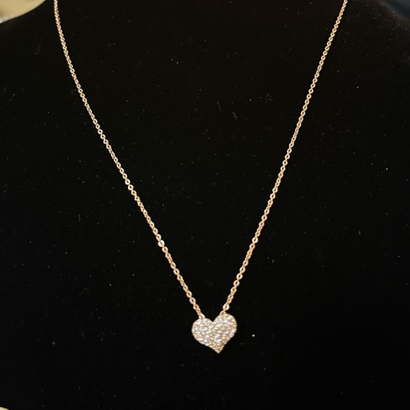 Elegant Heart Pendant Necklace with Sparkling Crystals – Perfect Gift - Picture 2 of 15